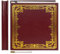 Vienrose Großes Selbstklebendes Fotoalbum Kunstleder Fotoalbum zum Selbstgestalten 27×28 cm Vintage Bedrucktes Erinnerungsalbum DIY 40 Seiten mit Metallic Stift, Rot