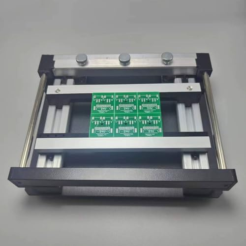 Station de sérigraphie manuelle de petite taille, table d'impression de pâte à souder CMS en acier avec grattoir, épaisseur réglable, imprimante de pochoirs PCB haute précision, facile à utiliser