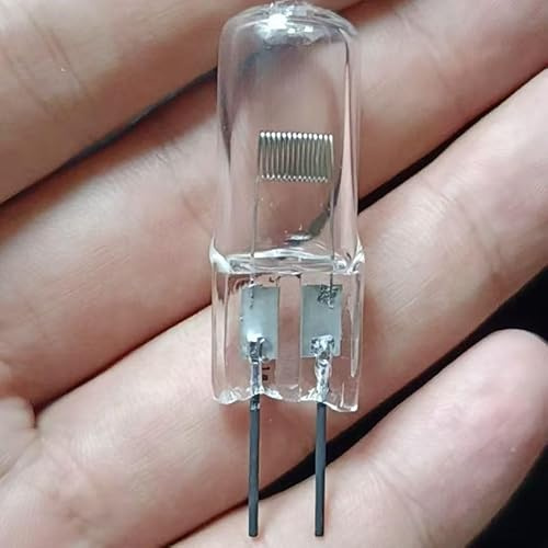 TYKGSQIP G6.35 Halogen Bulb 12V 100W Long-Life Capsule lamp GY6.35 Base Halogen Light Source, for Home Decoration and Display Cabinet Lighting(12V 100W 10PCS)