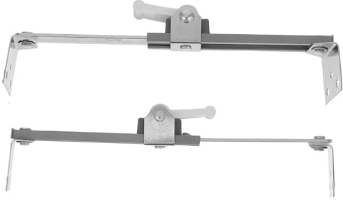 HAPINARY Support Mural TV Anti-basculement 2pcs en Fer Argenté, Installation Facile, Réglable 14-20cm, pour Téléviseurs à Écran Plat, Sécurité Garçon et Filles et Animaux