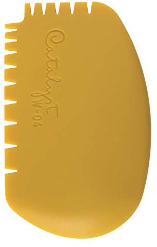 Princeton Artist Brush Catalyst Silicone Wedge Tool, Yellow W-04