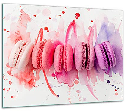 TMK - Plaque de Protection pour Cuisinière 60 x 52 cm - Protege Plaque Induction En Verre - Protection Contre les Éclaboussures - Plaque à Découper Décorative