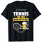 Tennis und Bier darum bin ich hier Tennisspieler Geschenk T-Shirt