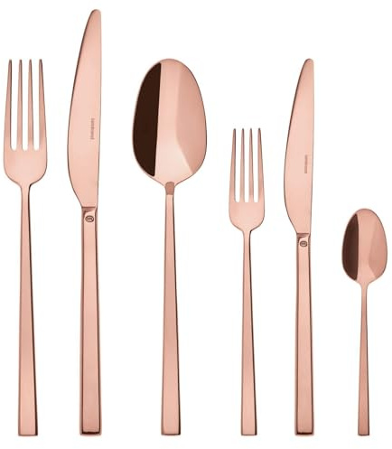 Servizio 36 Pz Monoblocco Rock Pvd Copper