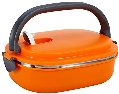 Joyzan Lunch Box, Portable Insulated Food Warmer Single Layer Stainless Steel Snacks Container Storage Supper Dinner Box Bento Leakproof Sealed Sandwich for Adult Kids School Work Picnic Travel 800ml