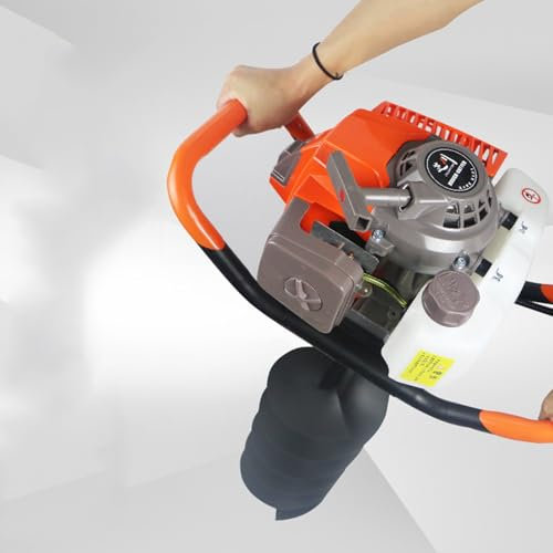 Scavatrice per Fori A 2 Tempi per Persona Singola da 68 CC con Punta da Trapano da 1 X 8 Pollici, Trivella Elettrica per Giardini E Campi, Scavatrice per Fori A Coclea
