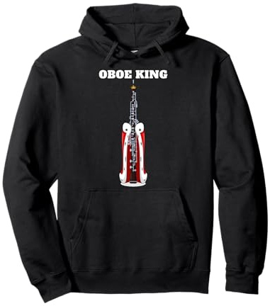 Oboe King | Maglietta da Ragazzo Oboe | Uomo Oboista Oboe Player Felpa con Cappuccio