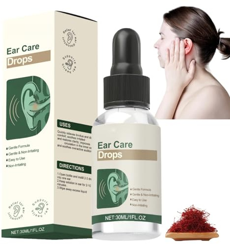 Ear Care Drops,Ear Wax Removal Drops,Ear Cleaner & Swimmers Ear Drops,Portable Ear Drops for Clogged Ears,Dry Itchy Ears & Ear Hygiene,Earwax Removal Drops,Ear Drop with Plant Extracts for Tinnitus