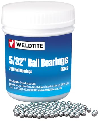 Unbekannt Kugeln Carbonstahl Gehärtet 5/32 Dose = 750 Stück, Silber, Zoll