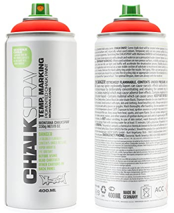 Montana Chalk Spray - Kreidespray / Sprühkreide rot - 400ml