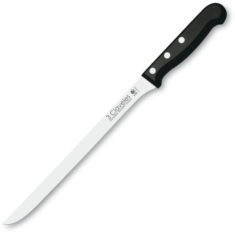 3 CLAVELES CUCHILLO MANGO POM JAMONERO 24 CM