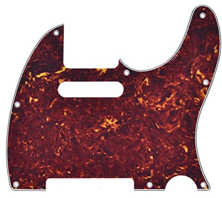 KAISH 8 Hole Tele Style Pickguard TL Guitar Pick Guard Scratch Plate for Tele/Telecaster Vintage Tortoise