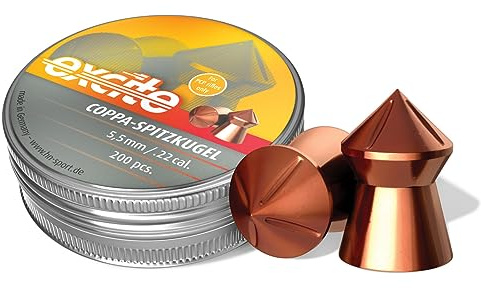 H&N Sport H&N Excite Coppa-Spitzkugel Pointed Airgun Pellets .22 Caliber / 16.05 Grains (200 Count)