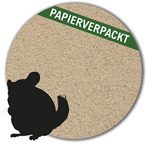 Anbobo 10 kg Chinchilla Sand Badesand hocherhitzt keimfrei beige samtweich umweltfreundlich papierverpackt