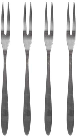 HOME DECO FACTORY, KU6718, Forchetta per lumache in Acciaio Inossidabile, Design Elegante ed ergonomico, Ideale per i Tuoi pasti Raffinati, Lunghezza 135 cm, Colore Argento