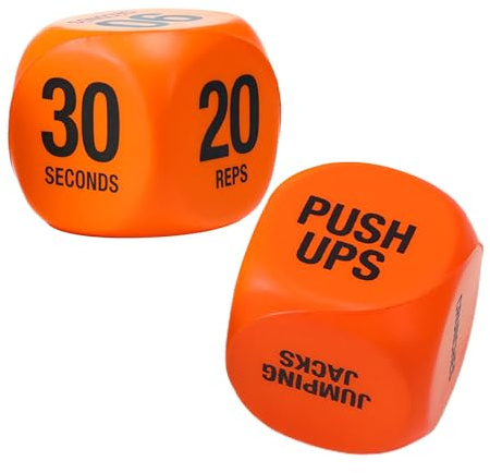 Générique Dé De Fitness - 1 Paire Jeu De Dés d'exercice pour Salle De Sport 6 Faces - Accessoires Fitness Musculation Squats Pompes Sports Ados Et Hommes Voyage Maison Extérieur