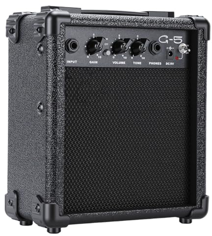 Generic Elektrisk Gitarrförstärkare med Bluetooth-anslutning, 6,35 Mm Ingång för Hemmabruk, Resor och Utomhusbruk, 5W Furu