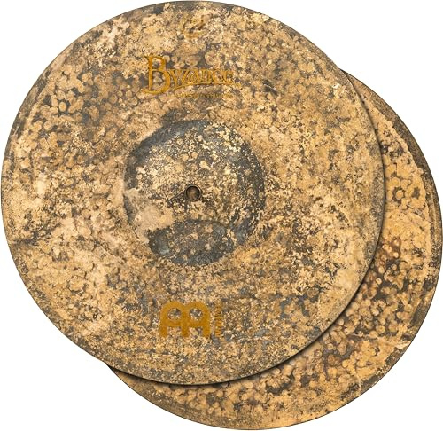 Meinl Cymbals Byzance Vintage Pure Hihat 14 Zoll (Video) Schlagzeug Becken - Paar - (35,56cm) B20 Bronze, Vintage Finish (B14VPH)