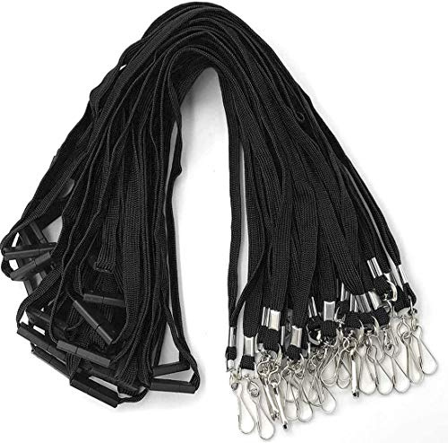 Bird Fiy Lanyards Safety Red Lanyards Neck Flat Premium Breakaway Badge Lanyard with J-Hook for ID Nametag Badge Holder