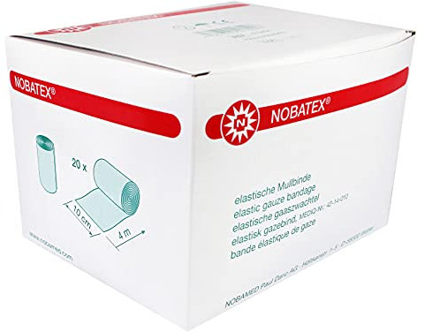Nobamed elastische Mullbinden Nobatex 20 Stück (10 cm x 4 m)