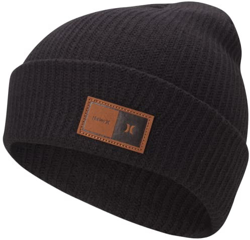 Hurley Herren M Northridge Beanie, schwarz, Einheitsgröße