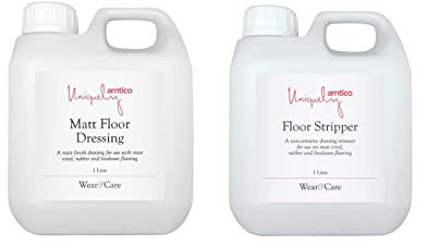 Amtico Matt Finish Floorcare Refresh Kit, 1 x Matt Dressing 1lt, 1 x Stripper 1lt
