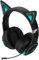 Edifier Hecate G5BT CAT Kabelloses Gaming Headset, 36H Akku, Einziehbar Dual-MIC ENC, Over-Ear Kopfhörer mit Magenetischem Katzenohr, Hi-Res Audio H+ Sound RGB-Licht für PC PS4 PS5 Phone Switch