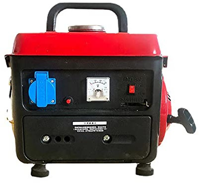 LeTkingok 220v Generador de Gasolina Portátil Pequeño, Bajo Nivel de Ruido Mini Monofásico Para El Hogar Máquina de Generación de Energía de Inversor 650w Capacidad del Tanque 4L