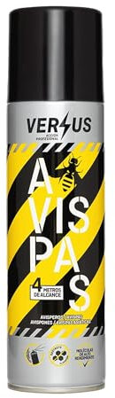 VERSUS AVISPAS - Insecticida Avispas, Avispones y Avisperos - Eficaz contra Avispa Asiática - Largo Alcance 4 Metros - Eficacia Inmediata y a Distancia - Destruye el Nido y Evita Nuevas Reproducciones