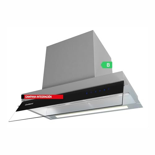 Corberó - Grupo Filtrante 60cm | MARA6075X | Caudal 750 m³/h | Color Acero Inoxidable | 230W | 3 Velocidades | Filtro Aluminio 3 Capas | Filtro Carbon | Eficiencia Energética B, Acero Inoxidable