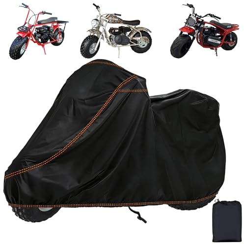 QYMOTO Universal Mini Bike Cover, Outdoor & Indoor Waterproof Windproof for Mini Dirt Bike, Electric Bike Bicycle Coleman CT200U EX CT100U BT200X Axis BAJA Massimo M200 All Weather Protection