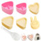 yisight Juego de 6 Moldes para Sushi Onigiri, Molde Triangular Sushi, Molde Onigiri, con Cuchara para Hornear Cocina Picnic Bento DIY