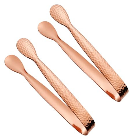 2 pinze per ghiaccio compatte in acciaio inox per servire facilmente il ghiaccio in casa, feste, pinze da portata essenziali