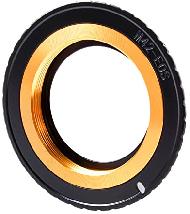 ULIJTH Adattatore M42 regolabile per obiettivo EF M42 EF M42 per adattatore EF EF M42 Lens Fit 42mm Vite Mount Lens Adapter