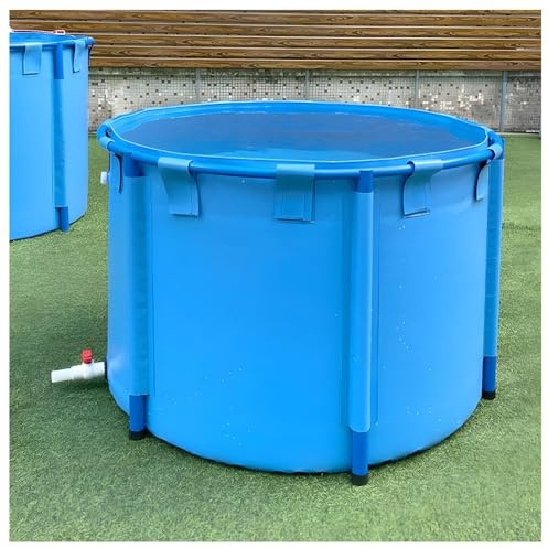 Estanque de Peces Plegable de PVC para Piscinas elevadas: solución Duradera para Almacenamiento de Agua y riego con Soporte de fácil instalación, Ideal para Jardines.