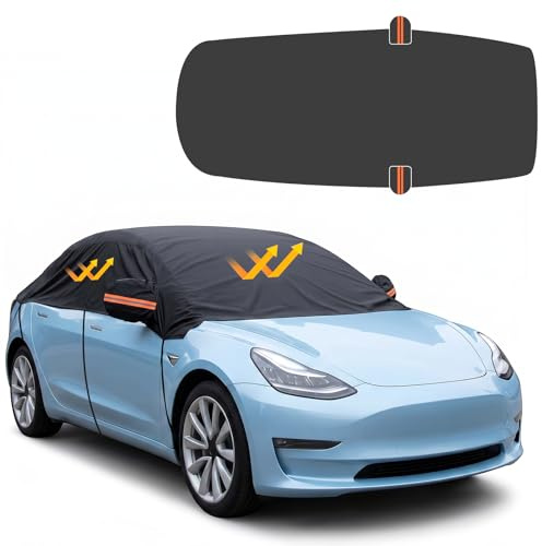 Ninonly Funda Coche Exterior 210D Universal Funda for Coche Impermeable Protección contra Todo Tipo de Clima Protege del Sol,la Lluvia,el Polvo y Las Hojas