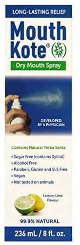 Mouth Kote Dry Mouth Spray, Oral Moisturizer with Yerba Santa, 8 Fluid Ounce