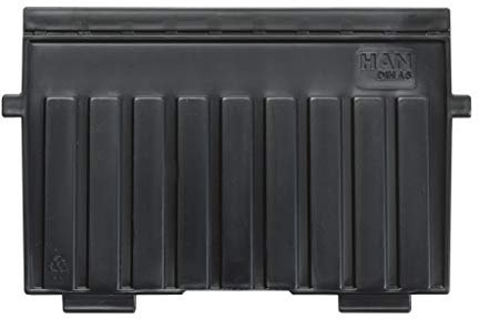 HAN Stützplatte DIN A6 quer, für HAN Karteitröge und Karteikästen, Lernbox, Lernkartei, Trennplatte, 5er Packung, 9026-13, schwarz
