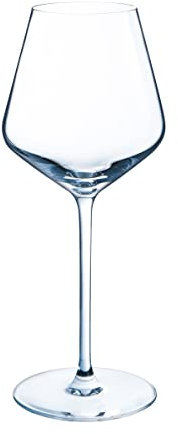 COUZON - Verre à vin - Lot de 4 - Sirius - Krysta, Contenance 38 cl, Dimensions : H21.9 cm x Diamètre 9.1 cm - Transparent