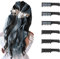 Hair Chalk for Kids Girls, MSDADA Temporary Hair Color Dye for Kids Gifts for Girls Age 6 7 8 9 10-12+Colour Hairspray for Halloween Christmas Parties Birthday Children's Day(Silver&Black)