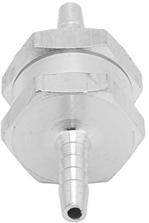 Envägs Bränsleventil i Aluminium,Backventil Envägsbränsleventil 4Mm Silver Aluminiumlegering Backventil Envägsbackventil Aluminiumlegering Universal För Bränsle Bensin Olja Bensin Vatten (4 mm)