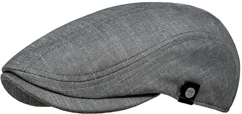 WEROR Herren Schirmmütze Schiebermütze Flatcap Cap Kappe Mütze WEROR-430.1 (L, 58-59, Grau)