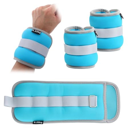 2 piezas Pesas de pie fitness, 0,25 kg, Pesas de muñeca, Pesas de pierna, Manguitos de peso para tobillos, Juego de pesas para manos y tobillos,Adecuado para entrenamiento deportivo de estudiantes