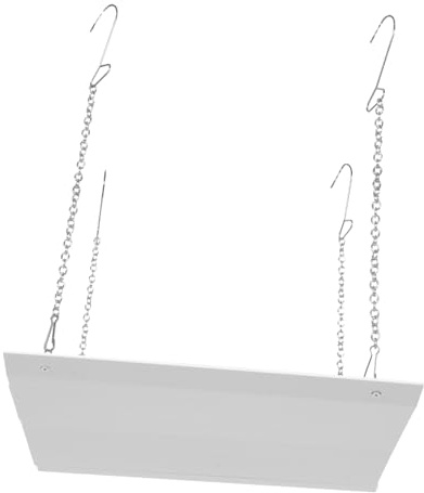 INOOMP Deflector de Aire Cuadrado para Aire Acondicionado Central con Cadena Colgante Acero Inoxidable y Resistente y Fácil de Instalar Mejora la Eficiencia y el Viento Directo Hogares y