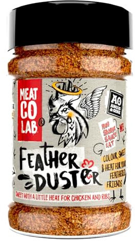 Angus & Oink | Feather Duster Chicken BBQ Rub | Orange, Paprika, Chipotle and Lemon Pepper Seasoning, Perfect For Chicken | Gluten-Free, Vegan Friendly | 200g
