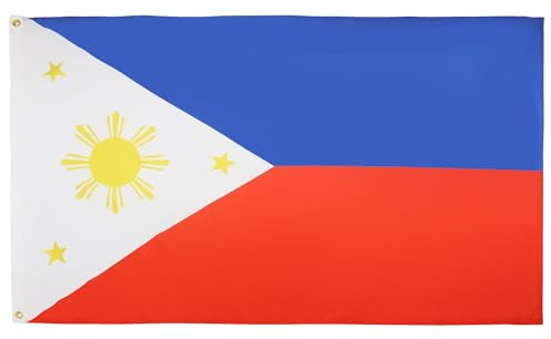 AZ FLAG - Bandera Filipinas - 90x60 cm - Bandera Filipina 100% Poliéster Con Ojales de Metal integrados - 50g - Colores Vivos Y Resistente A La Decoloración