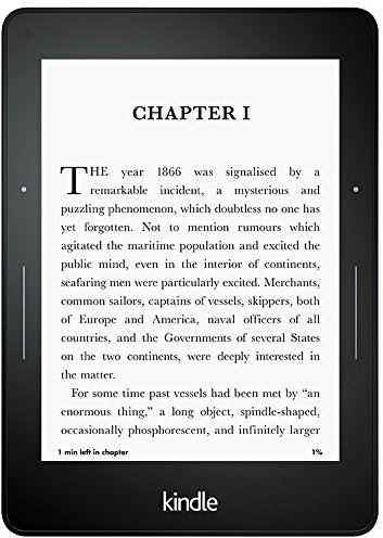 Kindle Voyage 3G, Zertifiziert und generalüberholt, 15,2 cm (6 Zoll) hochauflösendes Display (300 ppi) mit integriertem intelligenten Frontlicht, PagePress-Sensoren, Gratis 3G + WLAN