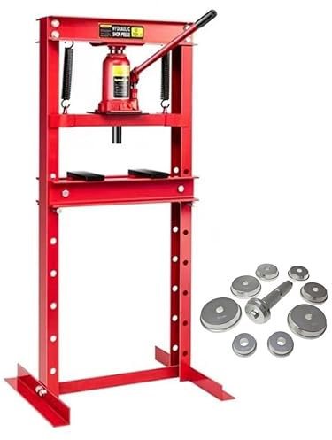 PRESSE Hydraulique d'Atelier sur Bati 12T + 9 ADAPTATEURS ROULEMENTS