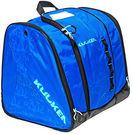 KULKEA Speed Star Kid’s Ski Boot Backpack - Ski Boot Bag With Open Pack Design For Quick Gear & Boot Storage - Durable, Spacious, & Water Resistant Backpack (Blue/Light Blue)