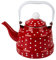 UPKOCH Tetera esmaltada de 1 l, tetera de acero inoxidable, estilo retro, tetera de café, juego de té para inducción, hervidor de agua, tetera vintage, tetera para Navidad gas y cocina eléctrica
